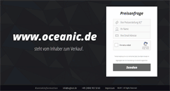 Desktop Screenshot of oceanic.de