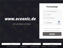 Tablet Screenshot of oceanic.de