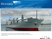 Tablet Screenshot of oceanic.co.nz